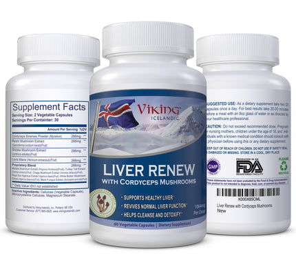 Viking Icelandic Liver Renew with Cordyceps Mushrooms