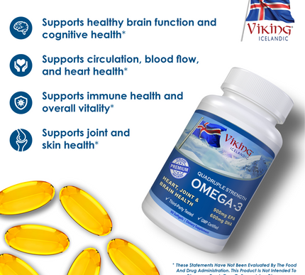 Viking Icelandic Quadruple Strength Omega-3