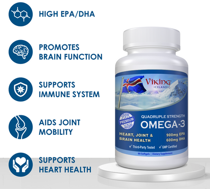 Viking Icelandic Quadruple Strength Omega-3