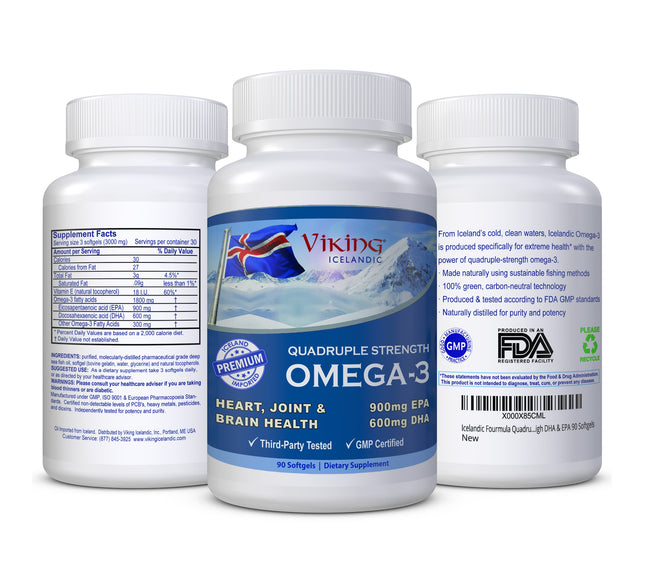 Viking Icelandic Quadruple Strength Omega-3