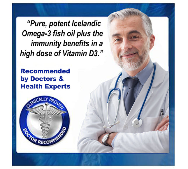 Viking Icelandic Omega-3 Plus Vitamin D3 Lemon Flavor